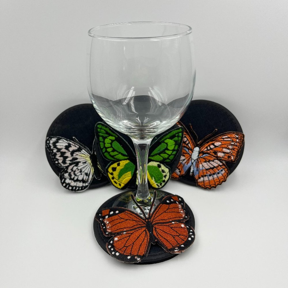 Wine Glass Slipper Coasters